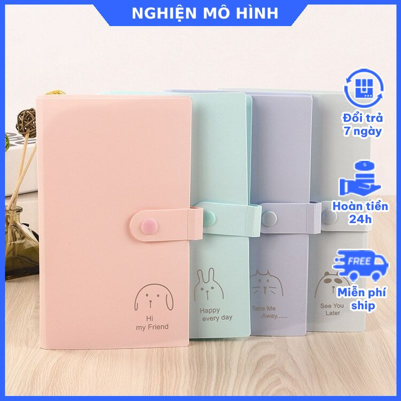 Sổ đựng lomo card, ảnh in mini, thẻ sưu tầm, card idol đựng được 240 card phù hợp cho thẻ 9x6cm album lomo