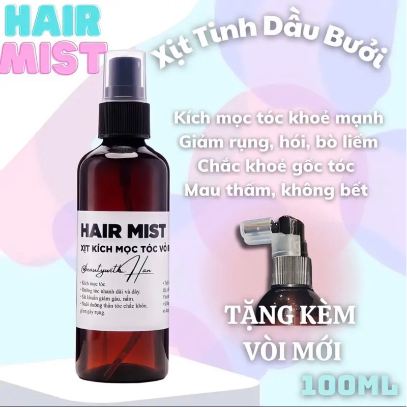 Xịt Tinh Dầu Bưởi_Kích Mọc Tóc Con_Không gây bết tóc