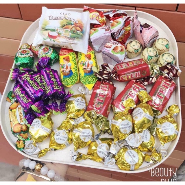 Kẹo Nga Mix Socola Hạnh Nhân 500g