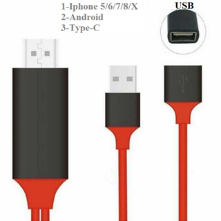 [5❤️][FREESHIP] CÁP HDMI TỪ ĐIỆN THOẠI LÊN TIVI (TYPE-C, MICRO-USB, IPHONE) [HCM]