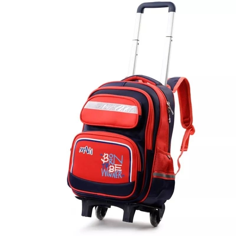 Balo Học Sinh Cần Kéo MrVui 866 -Bé Lớp 2-Lớp 5 -Bảo hành chính hãng 2năm