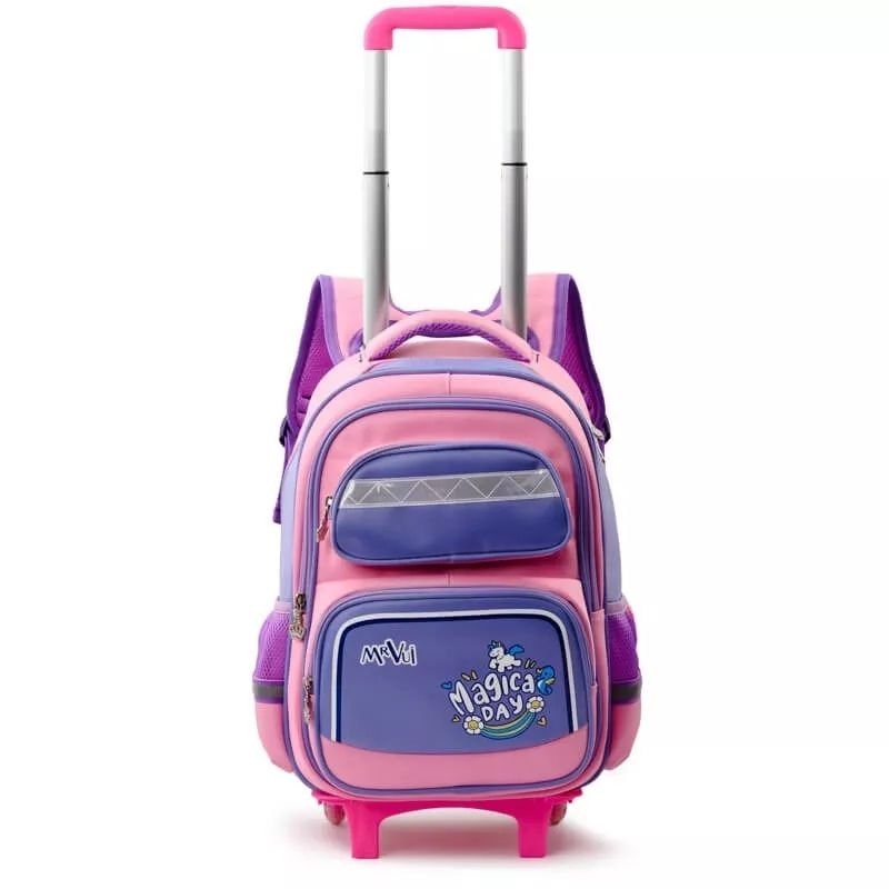 Balo Học Sinh Cần Kéo MrVui 866 -Bé Lớp 2-Lớp 5 -Bảo hành chính hãng 2năm