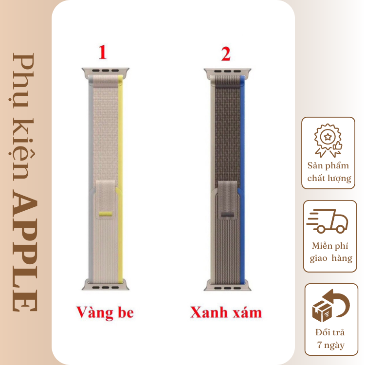Dây Đeo Đồng Hồ Thông Minh AW Vải Canvas Apine Loop - Phù Hợp Với Tất Cả AW Chính Hãng Và Rep Size 42 44 45 49MM