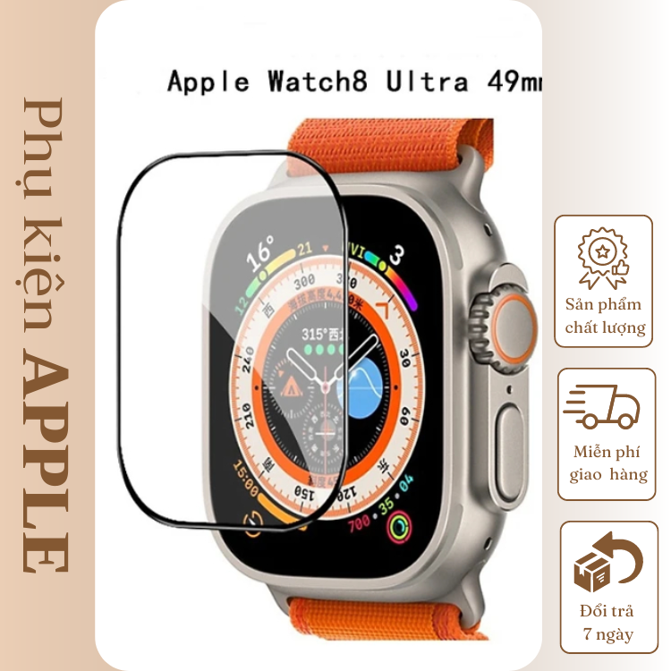 Cường Lực APW & APW Ultra Size 45mm và 49mm Dùng Chung Được Cho H10pro, H11Pro, SR8, H11Ultra +, H12Ultra, Ultra Pro Max