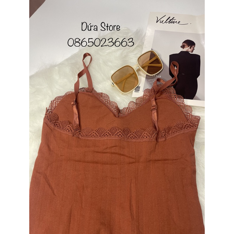 Áo Bra 2 Dây Thun Tăm Dáng Dài - Áo Siêu Đẹp Siêu Mát Phong Cách Sexy