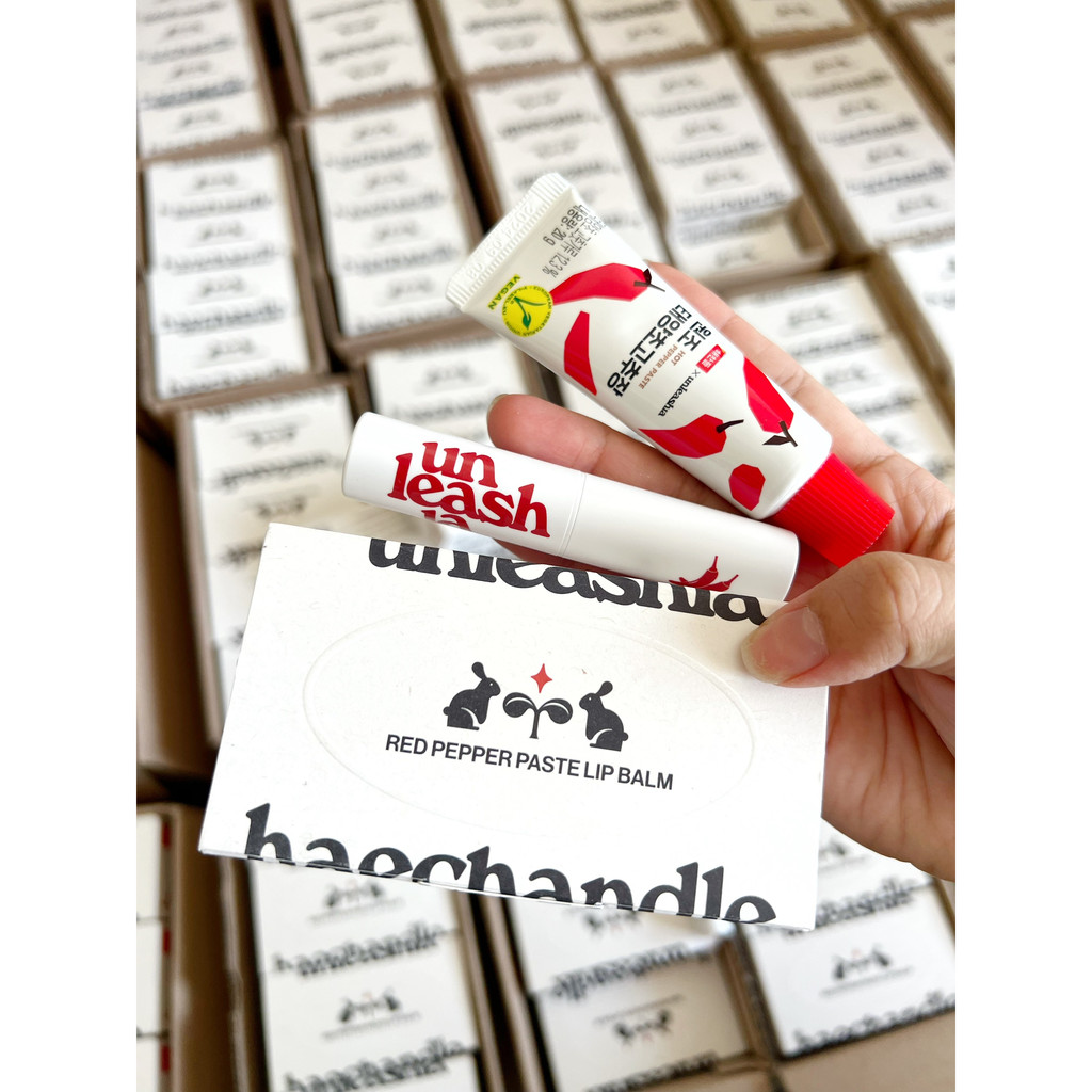 Son Dưỡng căng bóng UNLEASHIA RED PEPPER PASTE LIPBALM Cấp Ẩm, Dưỡng Môi Căng Bóng 1.9g