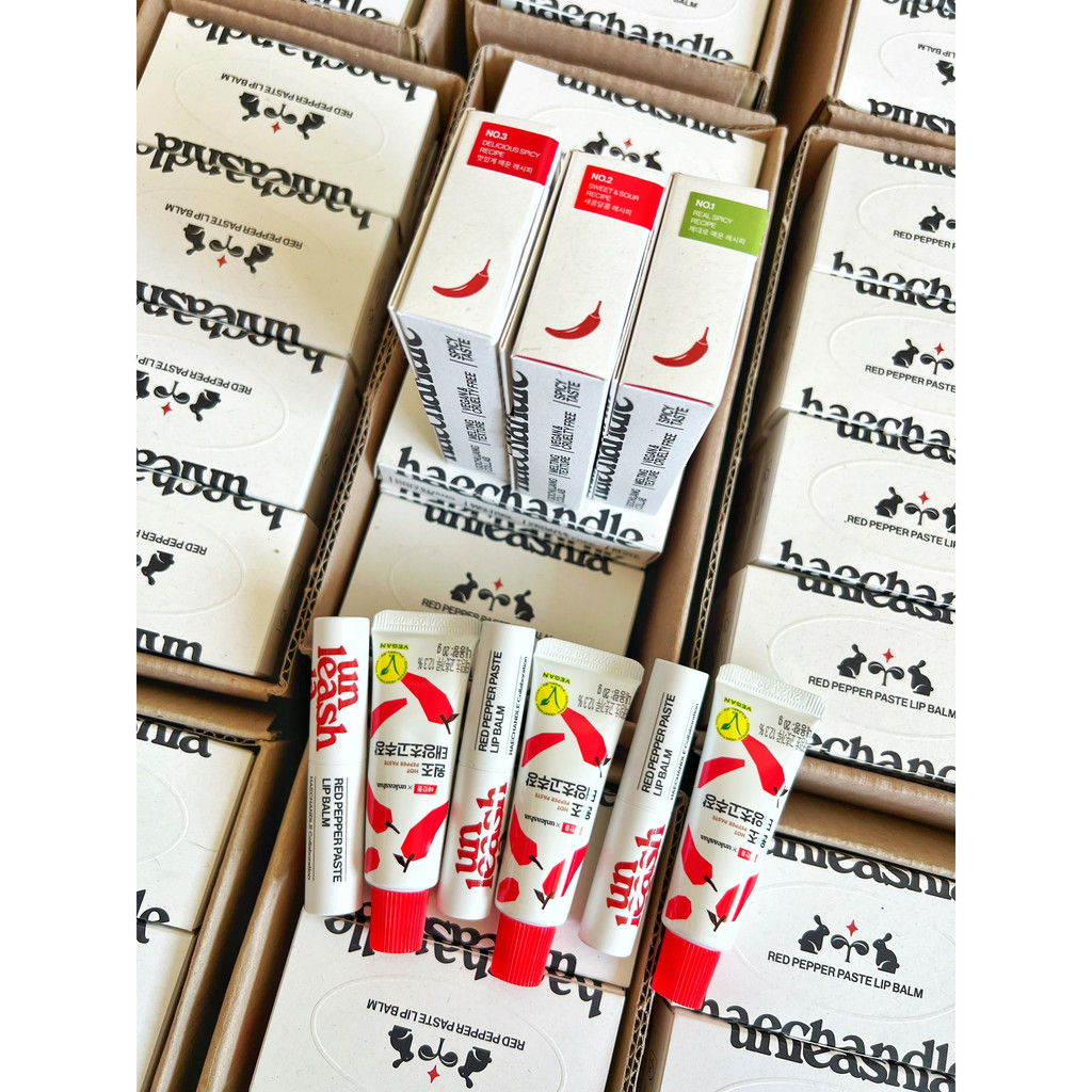 Son Dưỡng căng bóng UNLEASHIA RED PEPPER PASTE LIPBALM Cấp Ẩm, Dưỡng Môi Căng Bóng 1.9g