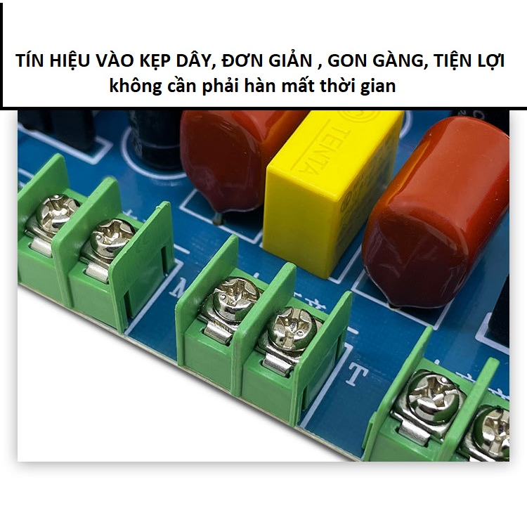 MẠCH PHÂN TẦN 4 ĐƯỜNG TIẾNG RCEDA410 - 1 BASS + 1 MID + 1 TRÉP - GIÁ 1 CÁI - PHÂN TẦN 4 LOA