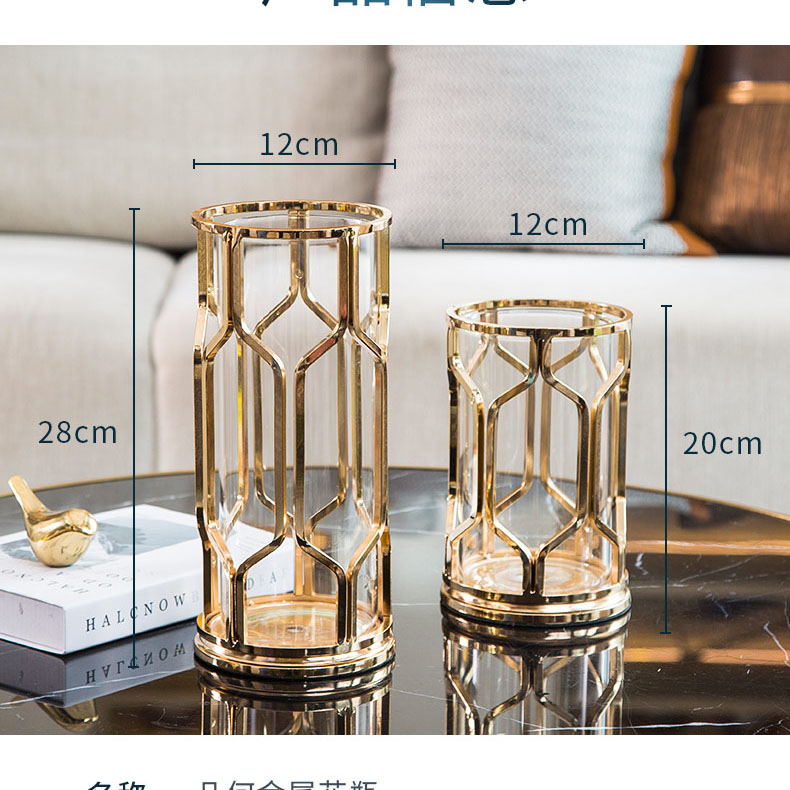 Bình Hoa Thủy Tinh Sang Trọng Trang Trí Nội Thất Đồ trang trí phòng khách đặt bàn | BigBuy360 - bigbuy360.vn