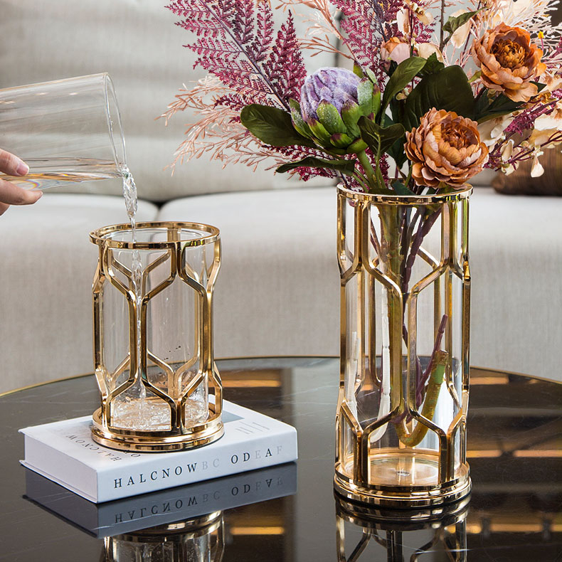 Bình Hoa Thủy Tinh Sang Trọng Trang Trí Nội Thất Đồ trang trí phòng khách đặt bàn | BigBuy360 - bigbuy360.vn