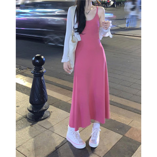 Đầm maxi nữ hai dây, váy 2 dây chất liệu dệt kim phù hợp với mùa hè V2303 MBOBA