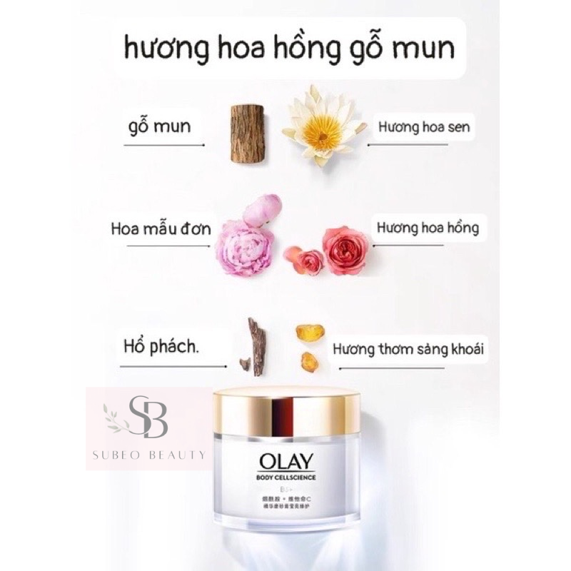 Tẩy tế bào chết toàn thân OLAY làm sáng da hỗn hợp Niacinamide Scrub Two-in-One Female minisize- Subeo Beauty