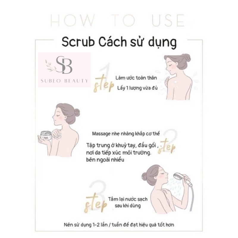 Tẩy tế bào chết toàn thân OLAY làm sáng da hỗn hợp Niacinamide Scrub Two-in-One Female minisize- Subeo Beauty