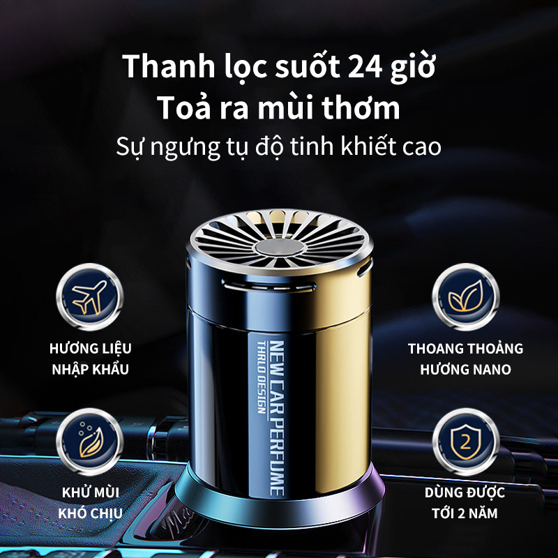Nước hoa ô tô khử mùi kháng khuẩn , Sáp thơm ô tô tinh dầu để xe hơi NH02 | BigBuy360 - bigbuy360.vn