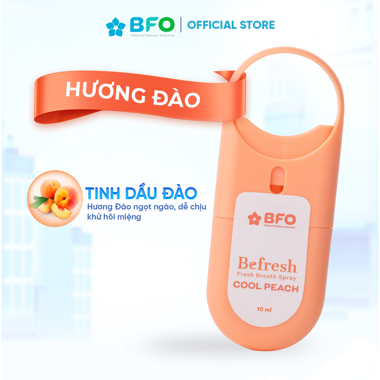 Combo 5 Xịt Thơm Miệng BFO Cho Hơi Thở Thơm Mát 10ml