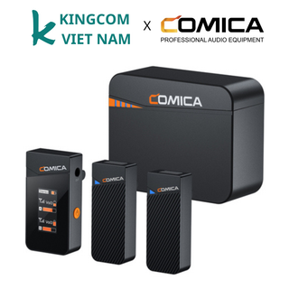 Comica vimo c1/c2/c3 - mic thu âm không dây cổng 3.5mm cho điện thoại & máy ảnh - hàng chính hãng/ bảo hành 12 tháng