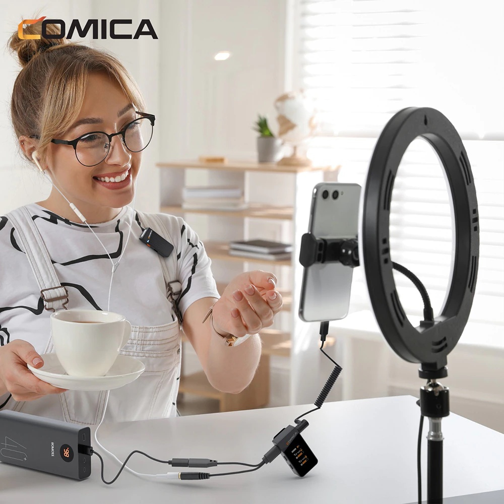 COMICA VIMO C1/C2/C3 - Mic Thu Âm Không Dây Cổng 3.5mm Cho Điện Thoại & Máy Ảnh - Hàng Chính Hãng/ Bảo Hành 12 Tháng