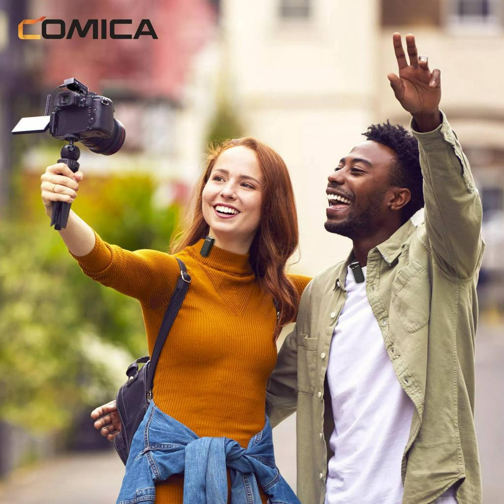 COMICA VIMO C1/C2/C3 - Mic Thu Âm Không Dây Cổng 3.5mm Cho Điện Thoại & Máy Ảnh - Hàng Chính Hãng/ Bảo Hành 12 Tháng