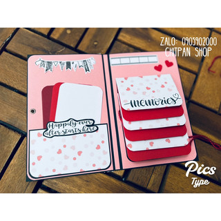 Thiệp dán ảnh handmade