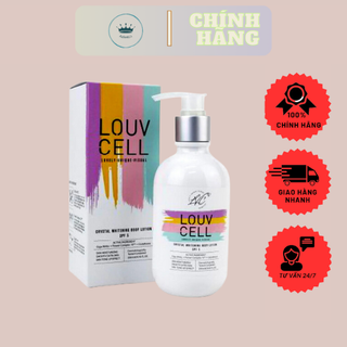 [MUA 1 TẶNG 1 KHĂN ƯỚT] Sữa dưỡng thể trắng da Louv Cell (Chai có vòi)