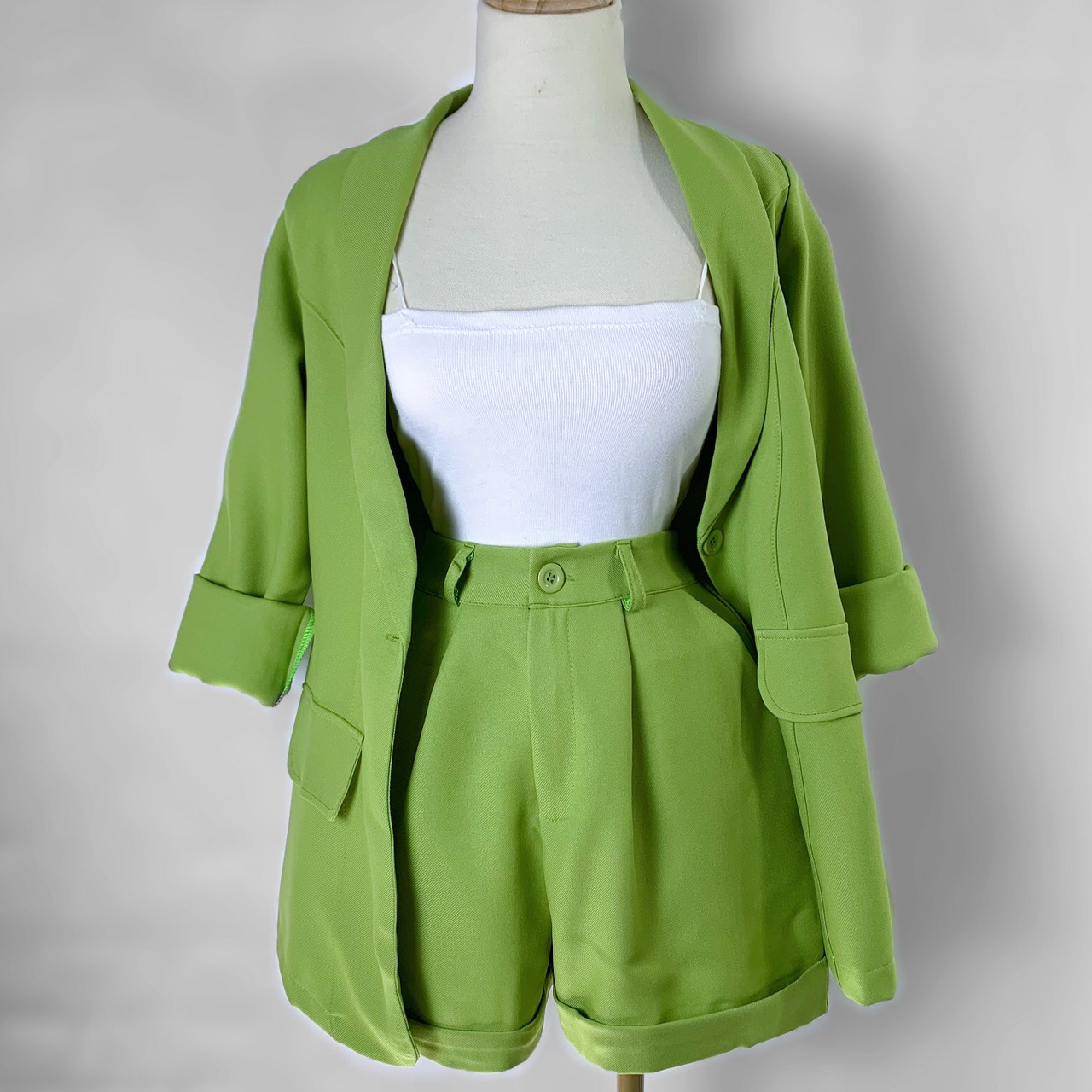 Set vest tay dài quần ngắn