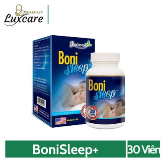 BoniSleep Hộp 30 Viên cho giấc ngủ sâu hơn giảm căng thẳng mệt mỏi stress (30 viên) - Luxcare Pharmacy