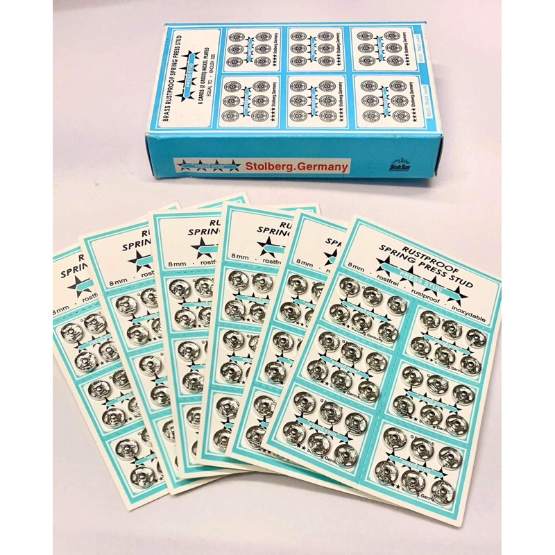 1 vỉ 36 cái nút bóp tốt của Đức cỡ 10mm