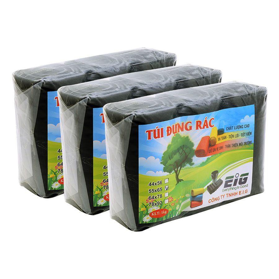 Combo 3 Túi Đựng Rác Tự Phân Hủy 1kg Sạch Sẽ,Tiện Lợi Cho Mọi Nhà, Size 60x55cm Vừa Thùng Sơn
