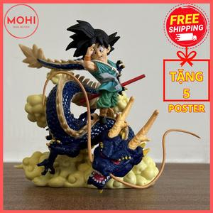 Mô hình Son Goku tạm biệt rồng thần siêu đẹp, cao 15 cm, có hộp màu - Mô hình Dragon Ball