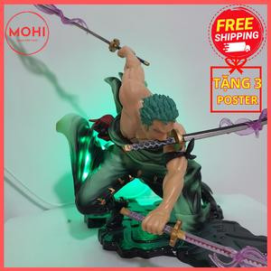 Mô hình zoro 3000 thế giới bản cao cấp, có bản led, có 2 đầu thay đổi, có haki - mô hình one piece