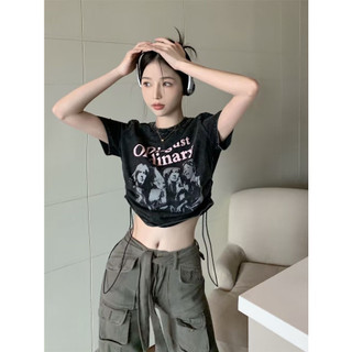 Áo Thun Croptop Kiểu Dây Rút Siêu Chất ORDInary