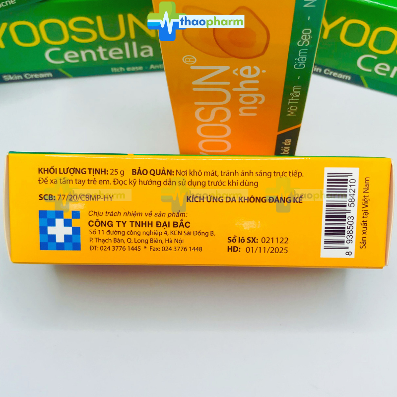 Kem nghệ Yoosun - ngừa mụn, ngừa sẹo từ tinh chất nghệ, có thêm vaseline dưỡng da, làm mềm mịn da