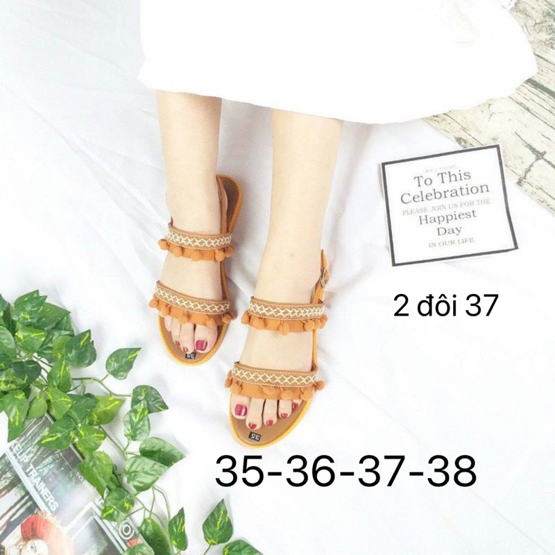 Thanh lý giầy đan dây boho