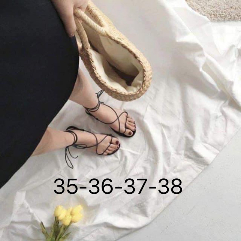 Thanh lý giầy đan dây boho