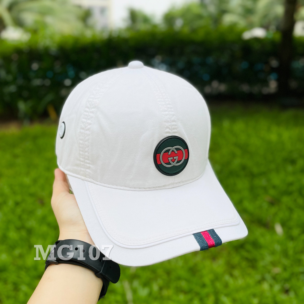 Nón kết đẹp Mũ lưỡi trai thể thao nam nữ màu trắng MG107