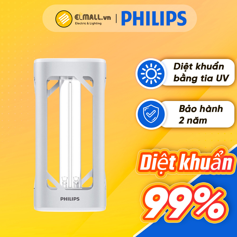 Đèn khử trùng UV-C Philips diệt khuẩn an toàn tại nhà