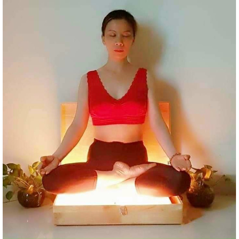 Bàn thiền đá muối HIMALAYA 4 viên