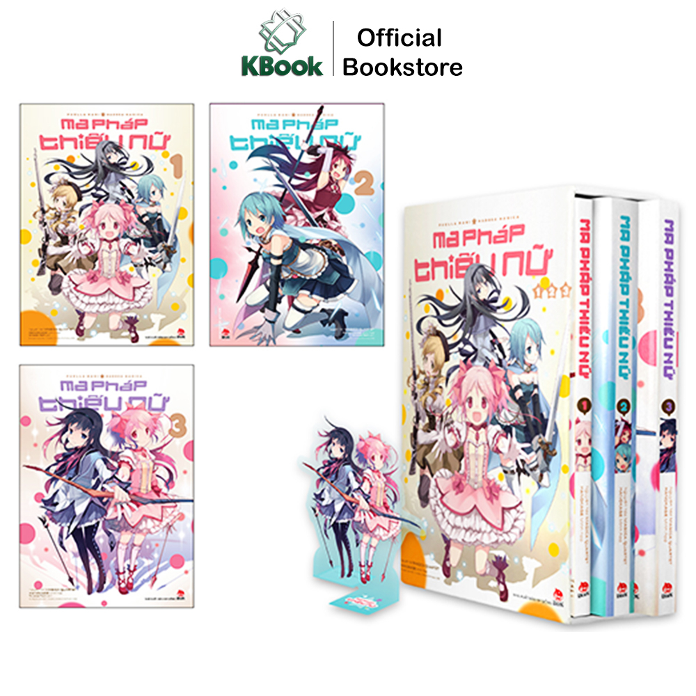 Truyện Tranh - Boxset Ma Pháp Thiếu Nữ (Bộ 3 Tập, Tặng Kèm Standee) - NXB Kim Đồng