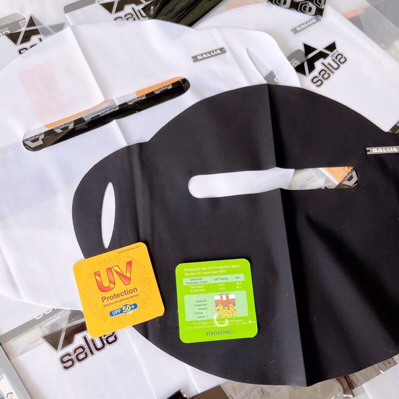 Khẩu trang chống nắng Salua Korean | Vải làm mát, có chống tia UV