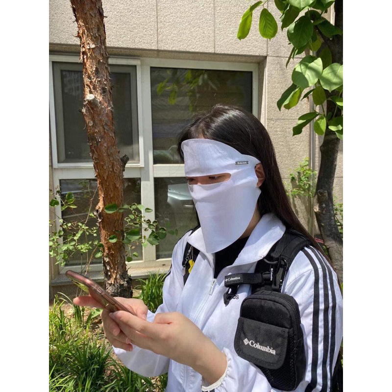 Khẩu trang chống nắng Salua Korean | Vải làm mát, có chống tia UV