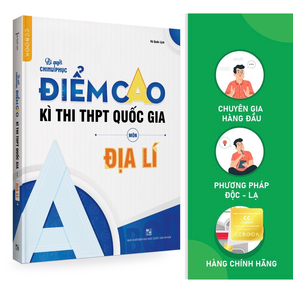 Sách - Bí Quyết Chinh Phục Điểm Cao Kì Thi THPT Quốc Gia Môn Địa Lý - Ôn Thi Đại Học Khối C