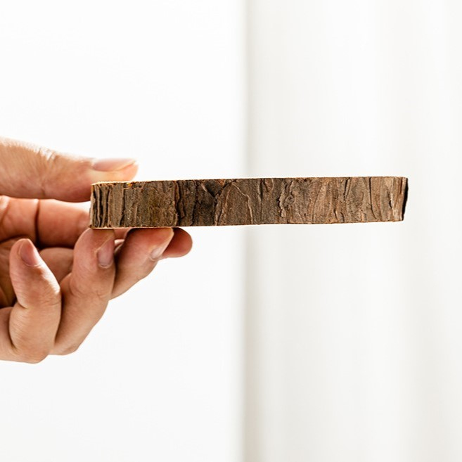 Đế nến thơm lót ly gỗ tự nhiên đường kính 11 cm Đồ trang trí có vân gỗ phụ kiện nến decor