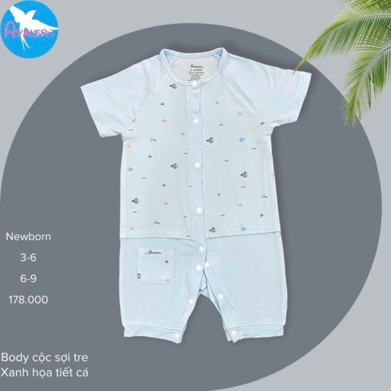 Body đùi bé trai, bé gái Avaler chất sợi tre