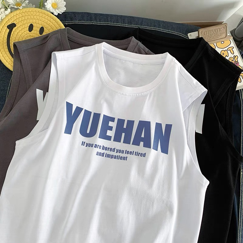 Áo ba lỗ - Áo Tank Top unisex IN YUEHAN, chất liệu cotton siêu mát, đường may kĩ, Nice Clothes