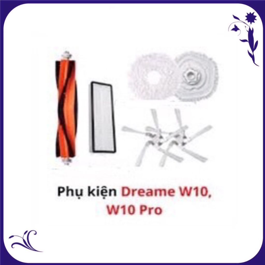 Bộ Phụ Kiện XiaoMi Dreame Bot W10- W10 Pro Lọc & Chổi Bên Thay Thế Cho Robot