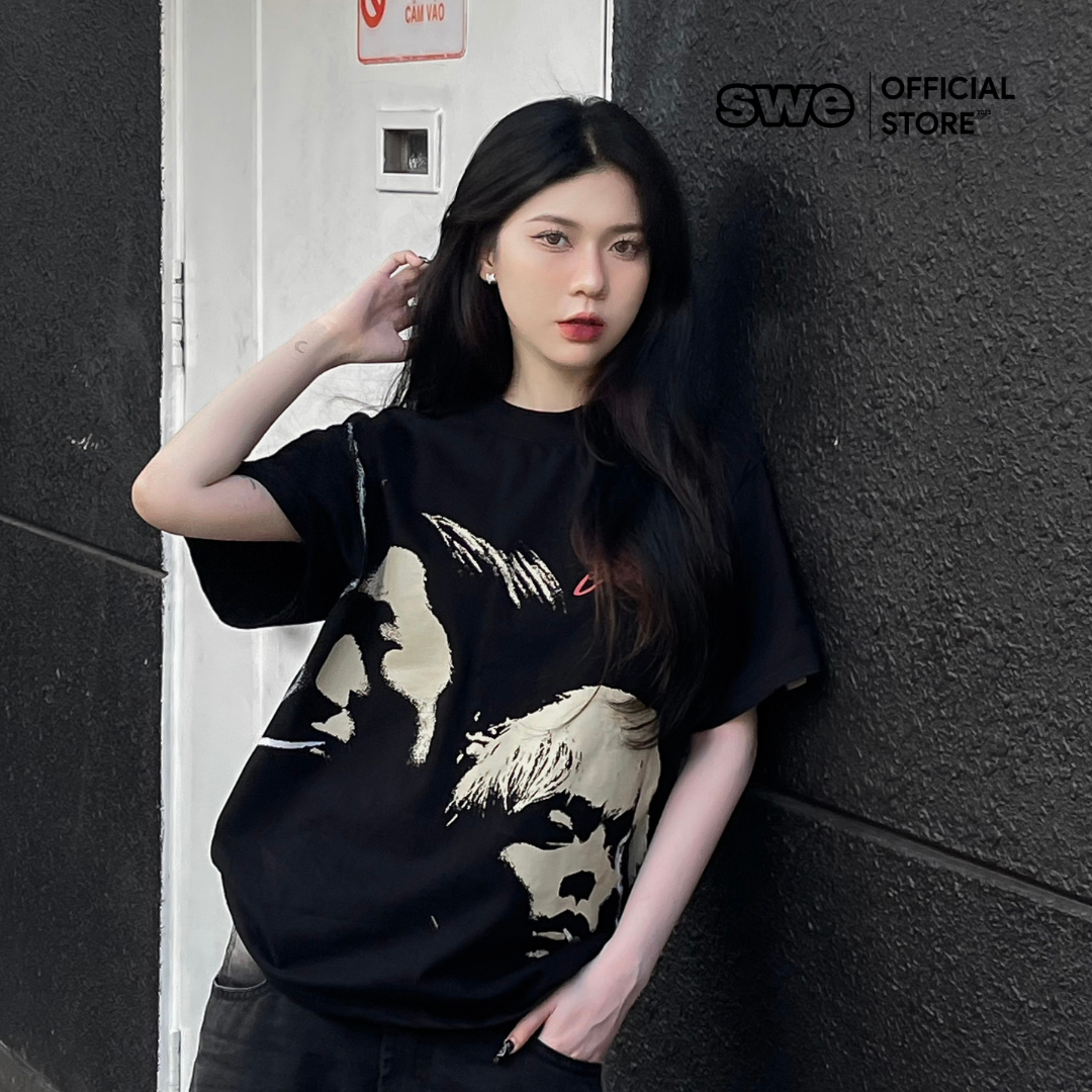 Áo Thun Local Brand Unisex SWE FACELESS TEE - Đen