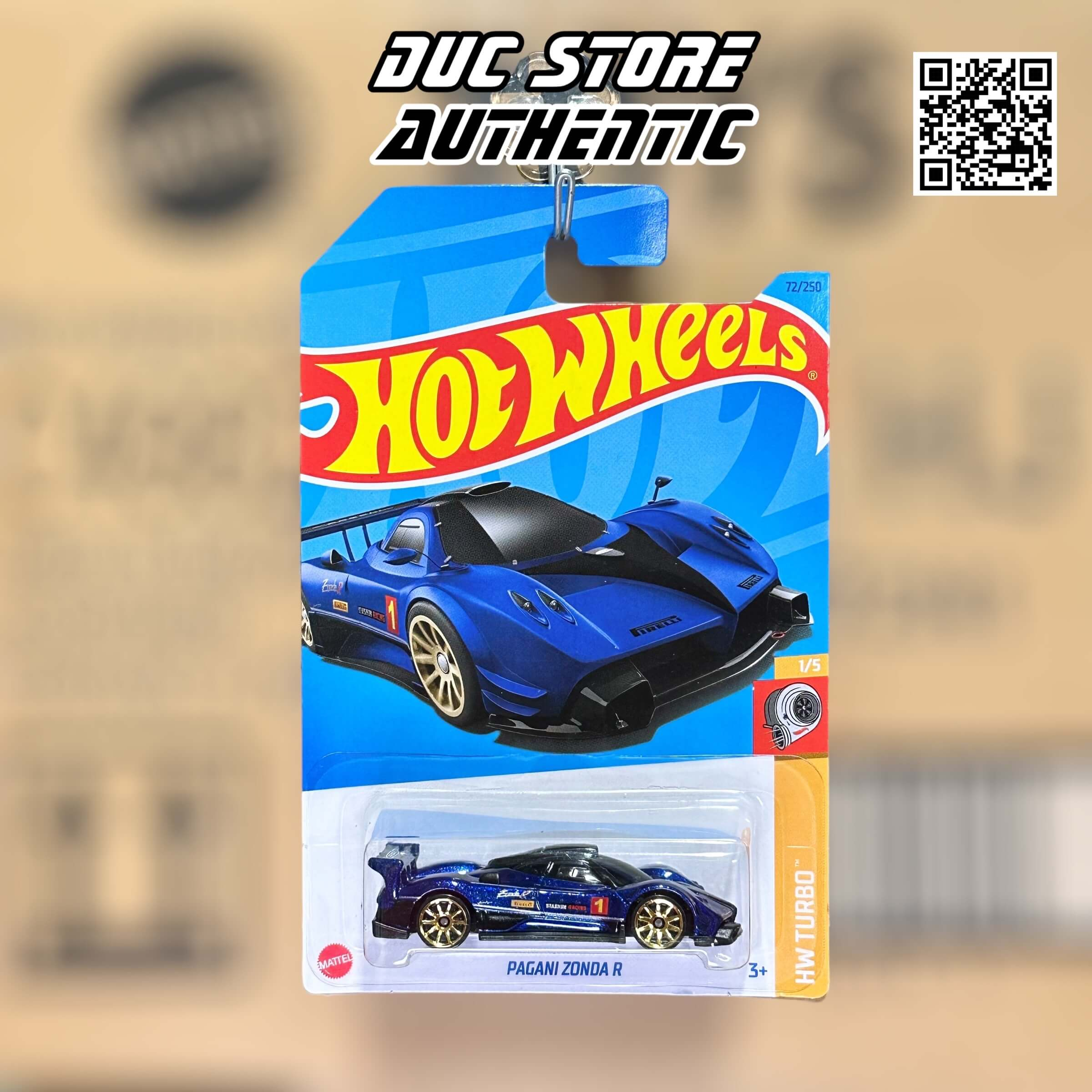 Ducstore.vn Xe mô hình HKK83 Hot Wheels Pagani Zonda R - Blu Azzurro