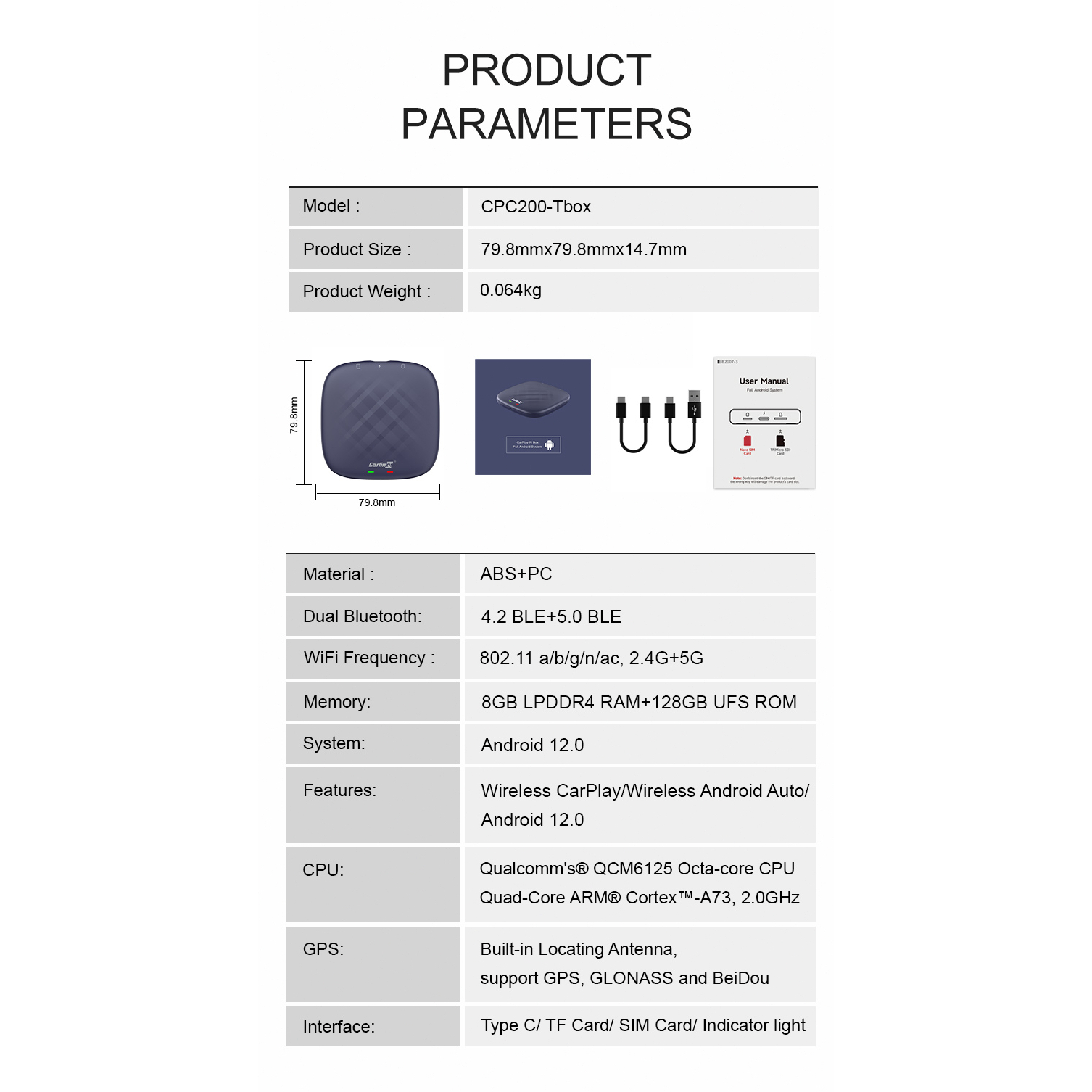 Carlinkit TBox Plus sử dụng chip Snapdragon 665 mới nhất, 3 phiên bản ram 4/6/8GB, hệ điều hành Android 12, tặng sim 4G | BigBuy360 - bigbuy360.vn