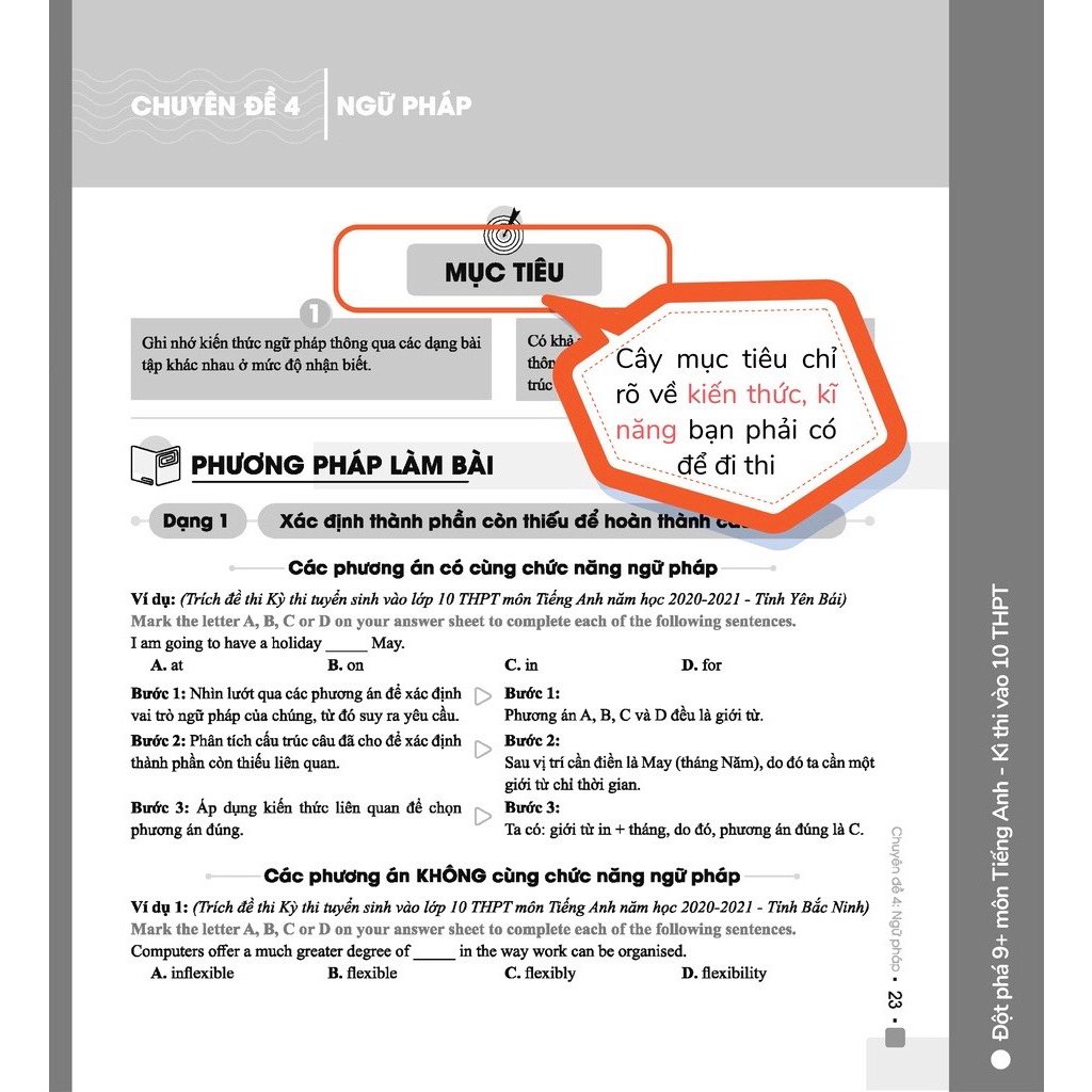 Sách - Đột Phá 9+ Kì Thi Vào Lớp 10 THPT Môn Tiếng Anh - Lớp 9 Ôn Thi Vào Lớp 10