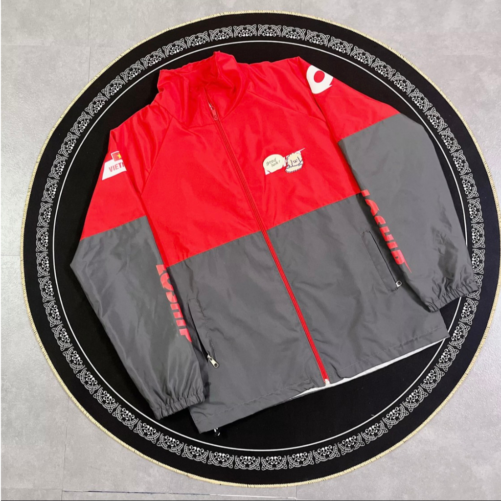 Áo khoác RacingLXhip dù nam nữ Đỏ thời trang cao cấp 2 lớp thoáng mát chất vải đẹp chuẩn hình tại Đ
